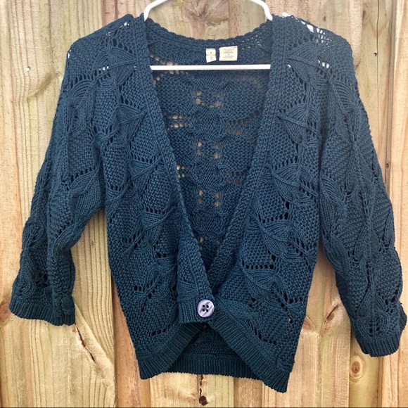 Anthropologie Sweaters - Anthropologie Moth Open Knit Shrug
